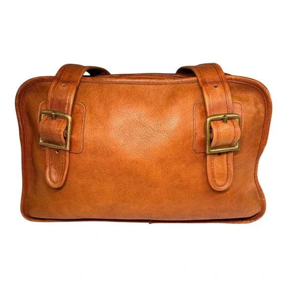 Vintage Coach OG Flite Bag in Rust - Style No. 9325 w/ Cartouche Embossing - Picture 2 of 11